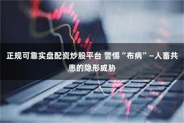 正规可靠实盘配资炒股平台 警惕“布病”—人畜共患的隐形威胁