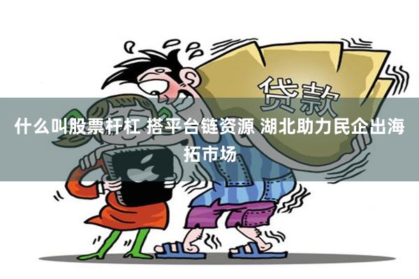 什么叫股票杆杠 搭平台链资源 湖北助力民企出海拓市场