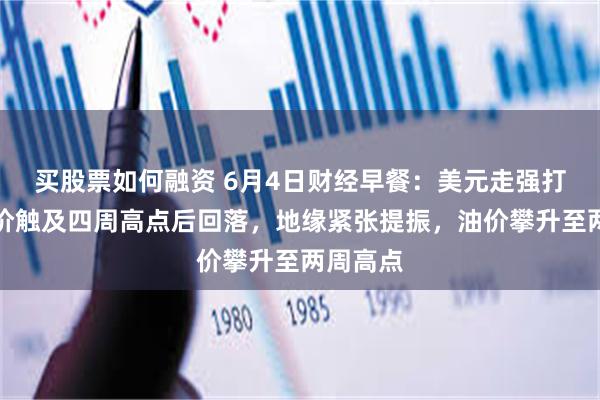 买股票如何融资 6月4日财经早餐：美元走强打压，金价触及四周高点后回落，地缘紧张提振，油价攀升至两周高点
